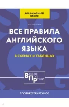 Все правила английского языка для начальной школы в таблицах и схемах. ФГОС