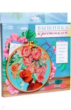 Вышивка на пяльцах Розы