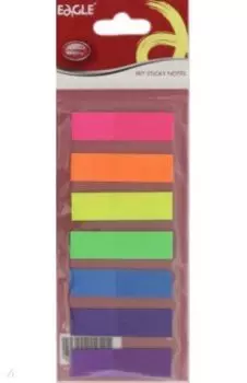 Закладки клейкие, пластиковые, 7 цветов по 20 шт., неоновые (TYSN-31)