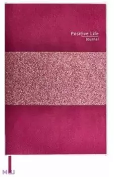 Записная книжка "Мысли позитивно!" (96 листов, А6+, линия, ПВХ, серебряный) (52768)