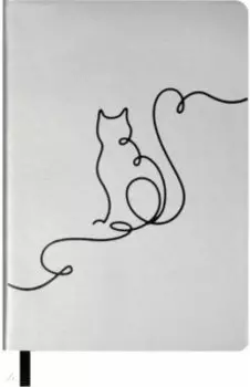 Записная книжка Софт-тач. Серебряный, А6, 96 листов, линия