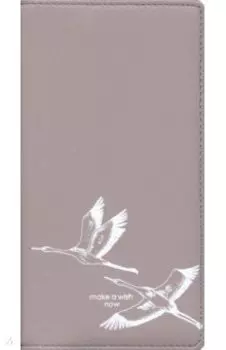 Записная книжка "Wish" (96 листов, 90х160 мм, клетка, суперобложка) (AZ1141/lilaq)