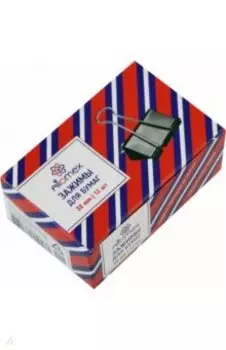 Зажим для бумаг, 32 мм, 12 шт