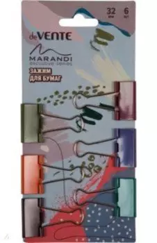 Зажим для бумаг Marandi, 6 штук