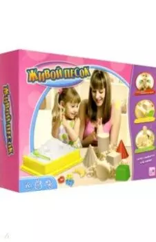 Живой песок, 7 игровых фигур, 3 лопатки