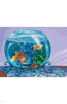 Живопись на холсте "Аквариум", 30х40 см (060-AS)
