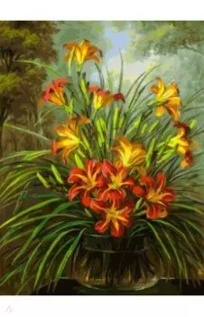 Живопись на холсте Букет из лилий