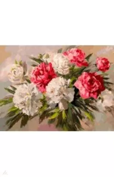 Живопись на холсте Букет пионов