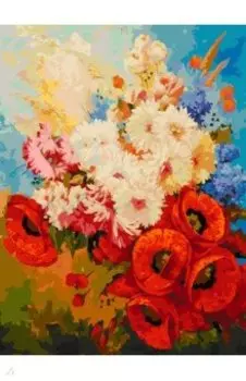 Живопись на холсте Цветочная мозаика