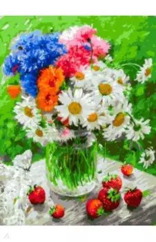 Живопись на холсте Дачные цветочки