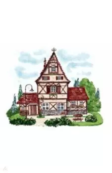 Живопись на холсте Домик с башенкой