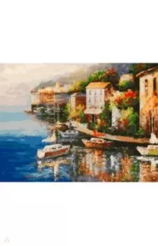 Живопись на холсте Городской причал