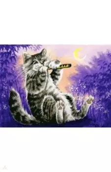 Живопись на холсте "Игра на дудочке", 30х40 см (117-AS)