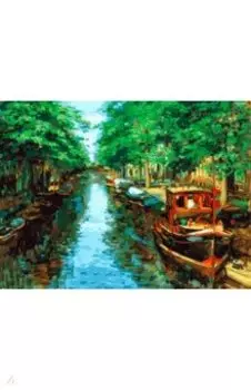 Живопись на холсте Красный кораблик