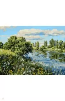 Живопись на холсте Летний день у реки