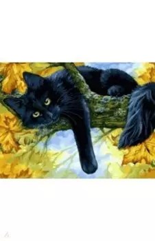 Живопись на холсте Осенний кот