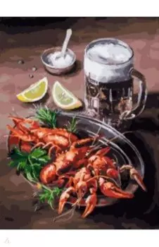 Живопись на холсте Пиво и раки