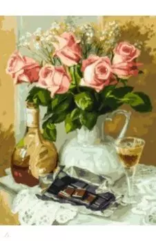 Живопись на холсте Розы и шоколад
