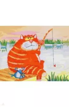 Живопись на холсте "Рыбаки", 30х40 см (053-AS)