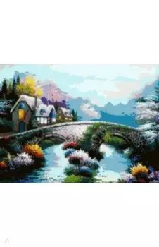 Живопись на холсте "Старинный мост", 30х40 см (169-AS)