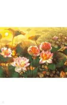 Живопись на холсте "Таинственный мир лотоса", 30х40 см (146-AS)