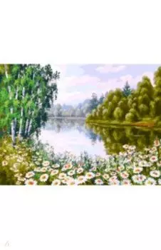 Живопись на холсте В ромашковом краю