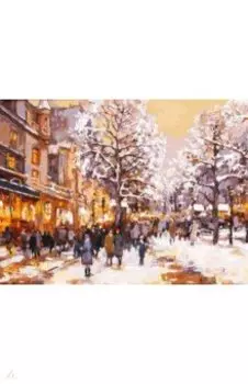 Живопись на холсте Зимний вечер