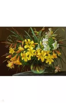 Живопись на холсте Золотая лилия