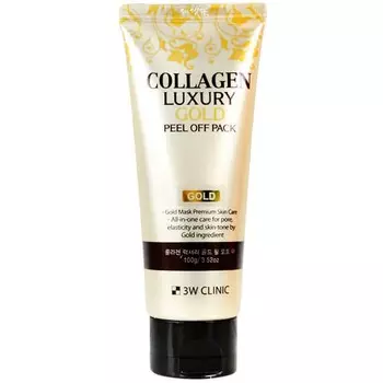 3W Clinic Collagen &amp; Luxury Goldpeel off pack Маска-пленка для лица 100 г