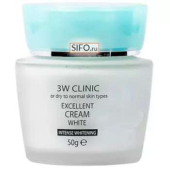 3W Clinic Крем для лица отбеливающий Excellent White Cream 50 г
