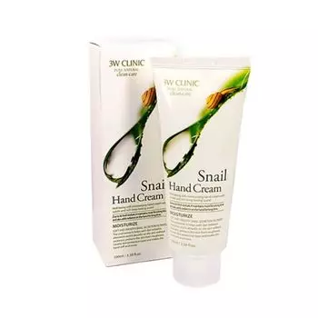 3W Clinic Крем для рук увлажняющий УЛИТОЧНЫЙ МУЦИН Snail Hand Cream 100мл