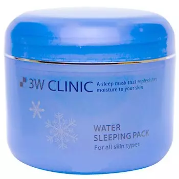 3W Clinic Маска для лица ночная Увлажнение Water Sleeping pack 100мл