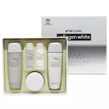 3W Clinic Осветление Набор для лица Collagen whitening skin care items 3 set