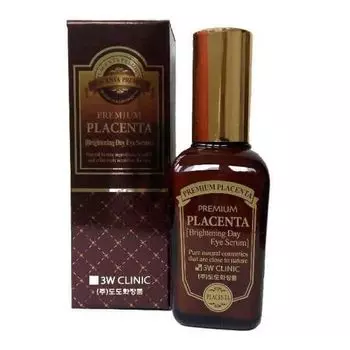 3W Clinic Плацента Сыворотка для век антивозрастной Premium placenta brightening day eye serum 50мл