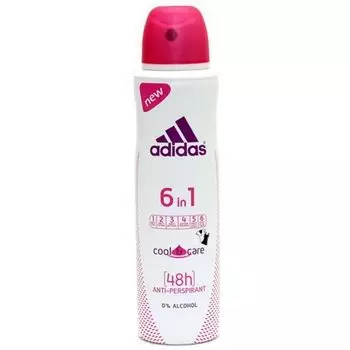 Adidas 6in1 Cool&amp;Care дезодорант-антиперспирант спрей для женщин 150 мл