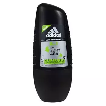 Adidas 6in1 Cool&amp;Dry Antiperspirant Roll-On дезодорант-антиперспирант ролик 6 в 1 для мужчин 50мл