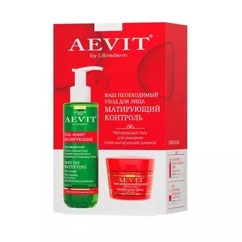 Aevit by Librederm Набор для ухода за лицом Матирующий контроль (гель 200мл, крем 50мл)