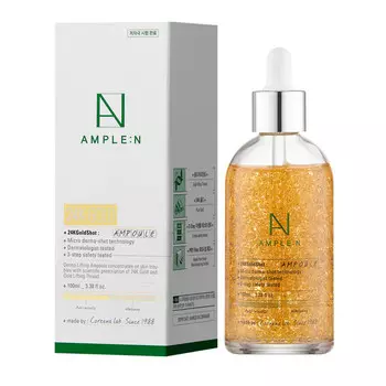 Amplen 24K Gold Shot Ampoule Омолаживающая ампула с золотом 24К 100мл