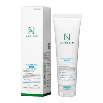 Amplen Hyaluron Shot Light Gel Cream Гиалуроновый гель-крем Водяная бомба Лайт 80мл