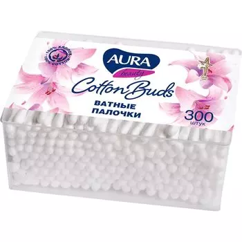 Аура Ватные палочки 300шт
