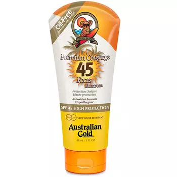 Australian Gold SPF Солнцезащитный Лосьон для лица Premium Coverage SPF45 Sheer Faces 88 мл