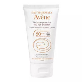 Авен SPF50 Солнцезащитный крем для уязвимых зон с минеральным экраном 50 мл