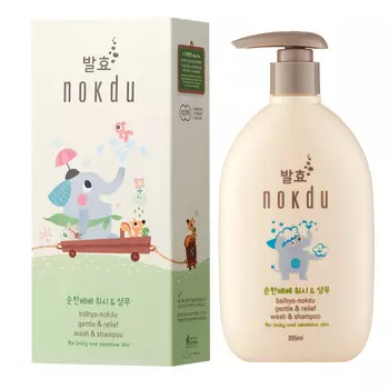 Balhyo Nokdu Gentle &amp; Relief Wash &amp; Shampoo Шампунь с мягким успокаивающим действием для чувствительной кожи 355мл