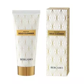Bergamo Очищающая пенка для лица с золотом 120мл