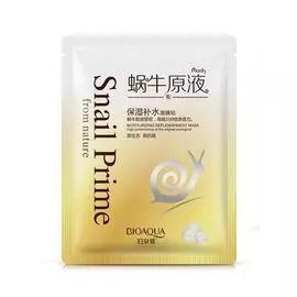 Bioaqua маска тканевая с муцином улитки Восстановление и сияние N1