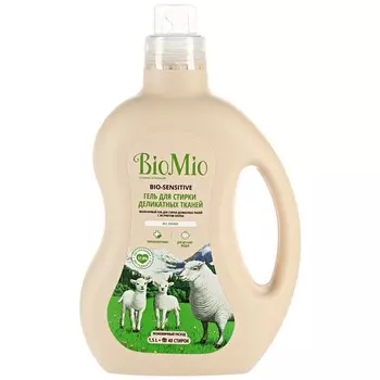 BIOMIO BIO-SENSITIVE Экологичное жидкое средство для стирки деликатных тканей 1500мл