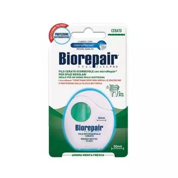Biorepair Зубная нить вощенная Waxed Dental Floss 50м