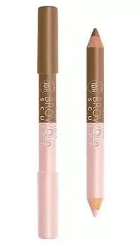 Bourjois Карандаш-хайлайтер для бровей Brow Duo Sculpt №22 Chatain