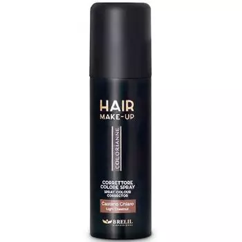 Brelil Colorianne Спрей-макияж для седых волос Hair Make-Up светлый каштан 75 мл