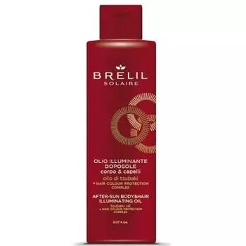 Brelil Solaire Масло для волос и тела после пребывания на солнце для сияющего эффекта 150мл